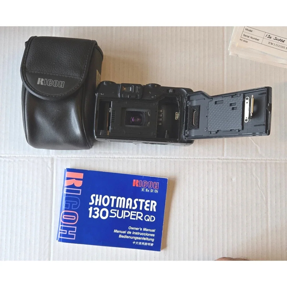 Ricoh Shotmaster Zoom 105 Plus 35mm Film‎ Camera – Broken Back Door, AS-IS